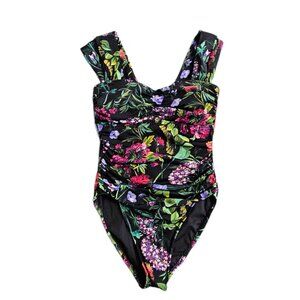 Magicsuit Natalie One Piece Swimsuit in Modern Romance Floral, Shaping, Sz 8